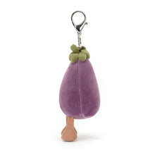 Load image into Gallery viewer, Jellycat ''Vivacious Vegetable Aubergine Bag Charm''