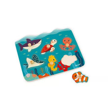 Load image into Gallery viewer, Wooden Puzzle ''Marine Animals'' 18 months +