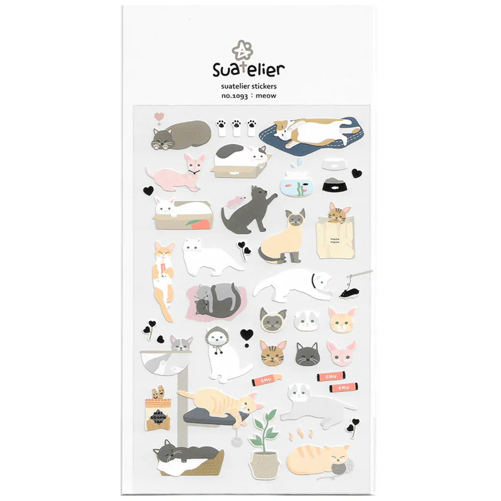 Kawaii Stickers, Meow