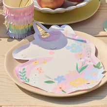 Load image into Gallery viewer, Party Plates, Meadow Unicorn