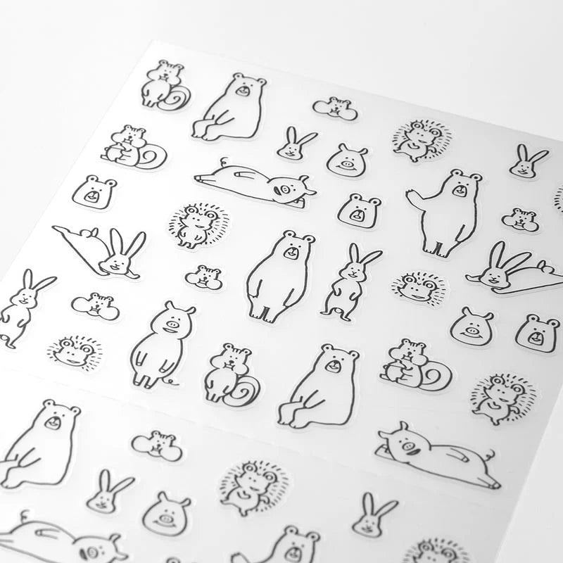 Japanische Sticker, Waldtiere