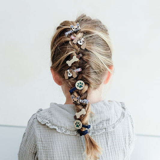 Mini-Haarspangen „Doggy“