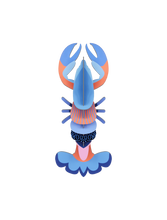 Lade das Bild in den Galerie-Viewer, 'Mini-Lobster'-Wanddekoration