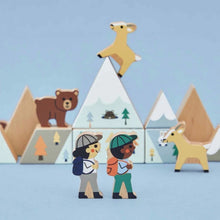 Load image into Gallery viewer, Wooden Blocks Set, Mountain Valley