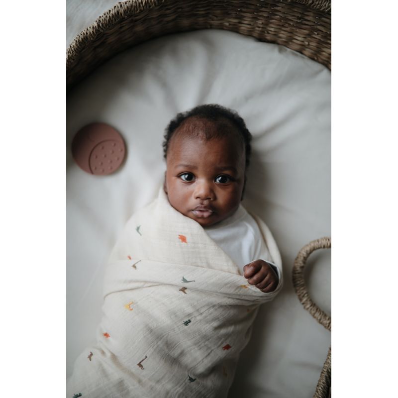 Swaddle Organic Muslin Cloth ''Dinosaurs''