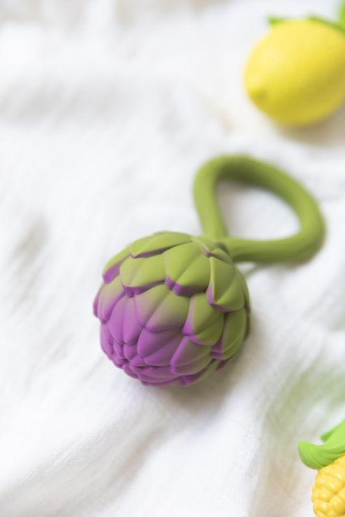 Rattle Toy & Teether, Artichoke
