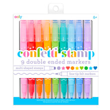 Load image into Gallery viewer, Confetti Stamp Double-Ended Markers