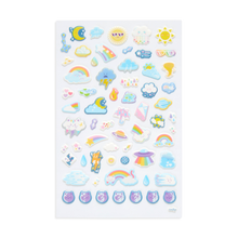 Load image into Gallery viewer, Mini Puffy Stickers, Weather Pals