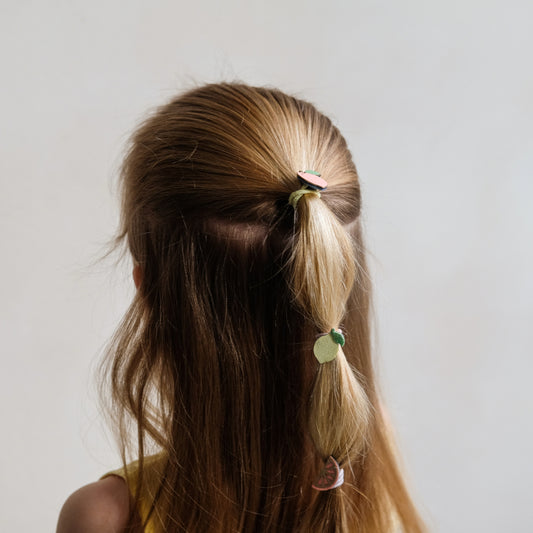 Mini-Haarbänder, Pfirsich-Zitrus
