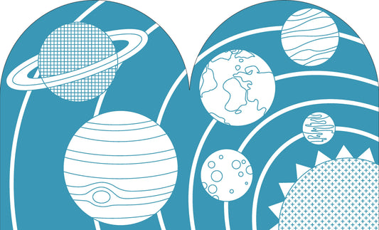 Colouring Book with Sitckers, Outer Space