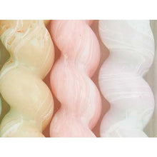 Load image into Gallery viewer, Spiral Marbled Candles, Set of 6