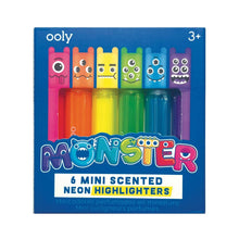 Load image into Gallery viewer, Mini Scented Highlighters ''Monsters''