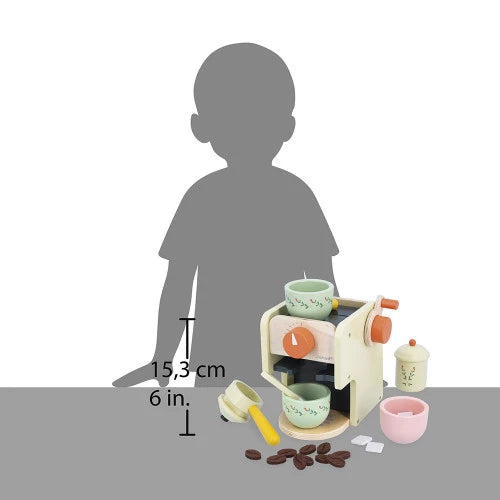 Wooden Coffee Maker Play Set