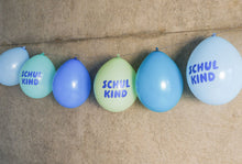 Load image into Gallery viewer, Schulkind Balloons, Set of 6, Blue Mix
