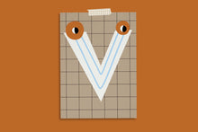 Lade das Bild in den Galerie-Viewer, Buchstaben-Postkarte, A - Z