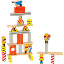 Load image into Gallery viewer, Wooden Stacking Toy, Construction Site