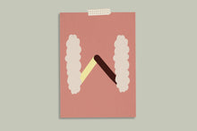 Lade das Bild in den Galerie-Viewer, Buchstaben-Postkarte, A - Z