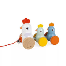 Load image into Gallery viewer, Hen and Chicks, Pull Along Toy