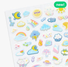 Load image into Gallery viewer, Mini Puffy Stickers, Weather Pals