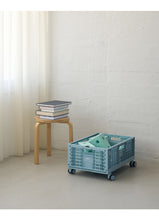 Lade das Bild in den Galerie-Viewer, MODU Aufbewahrungsbox mit Rollen, Blau