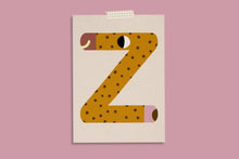 Lade das Bild in den Galerie-Viewer, Buchstaben-Postkarte, A - Z