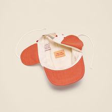 Load image into Gallery viewer, 5 Panel Cap with Ears ''Wolly Polka Red''