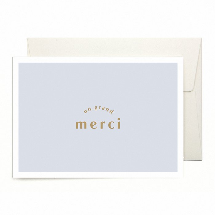 ''un Grand Merci'' Card