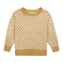 Load image into Gallery viewer, Checkerboard Sweater ''Ochre'' 3 - 4 Years / 98 - 104