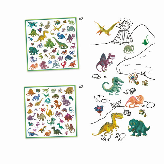Aufkleber-Set ''Dinosaurier''