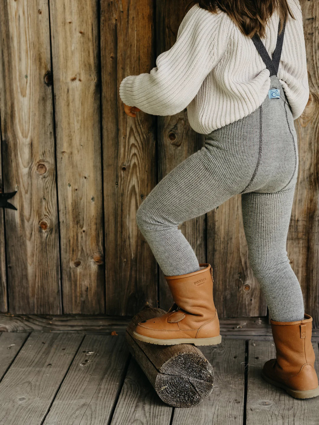 Wooly Footless Tights ''Granite Grey''