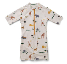 Lade das Bild in den Galerie-Viewer, UV-Schwimmanzug ''Safari Sandy Mix'' 56 - 62 / 1 - 3 Monate