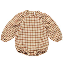 Load image into Gallery viewer, Amber Check Puff Overall