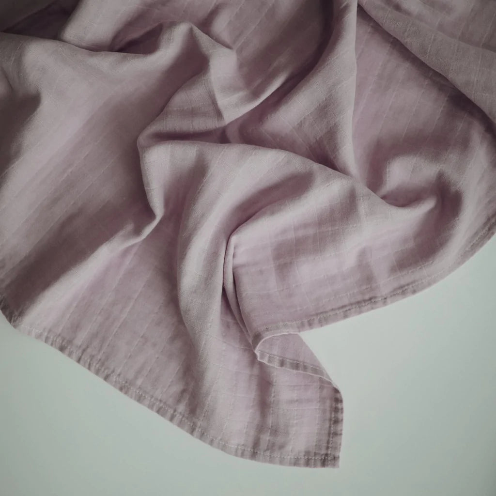 Swaddle Organic Muslin Cloth ''Soft Mauve''