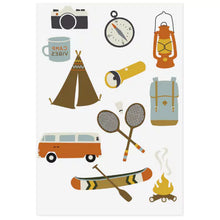 Load image into Gallery viewer, ''Camping'' Organic Temporary Tattoos