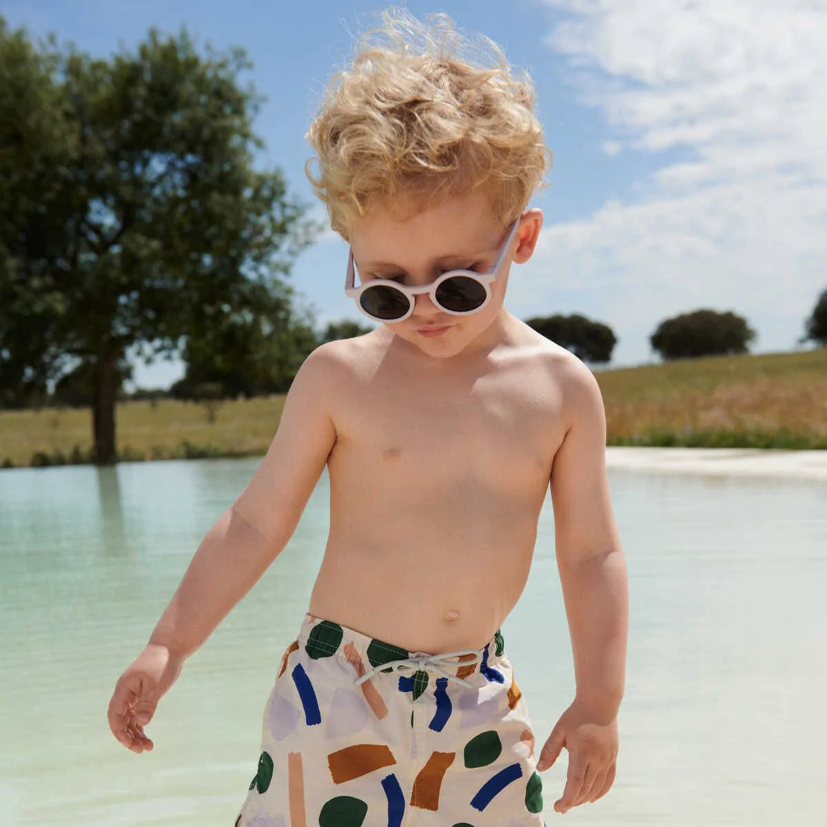 Children's Swimshorts ''Paint Stroke / Sandy''