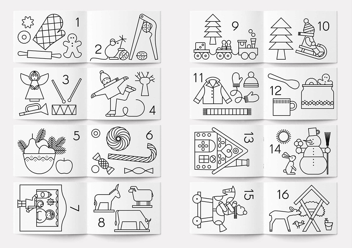 Christmas Colouring-in Book, English