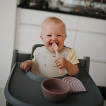 Load image into Gallery viewer, Silicone Baby Feeding Spoon Set ''Blush / Shifting Sand''