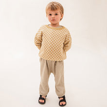 Load image into Gallery viewer, Checkerboard Sweater ''Ochre'' 3 - 4 Years / 98 - 104