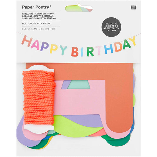 Geburtstagsgirlande ''Happy Birthday''