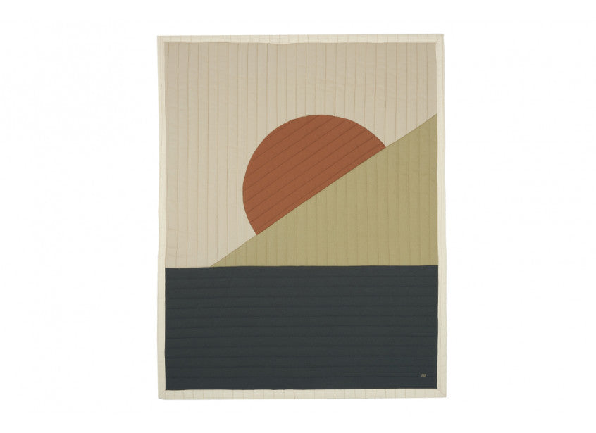 Quilt Blanket / Wall Hanging ''Landscape'' folk berlin