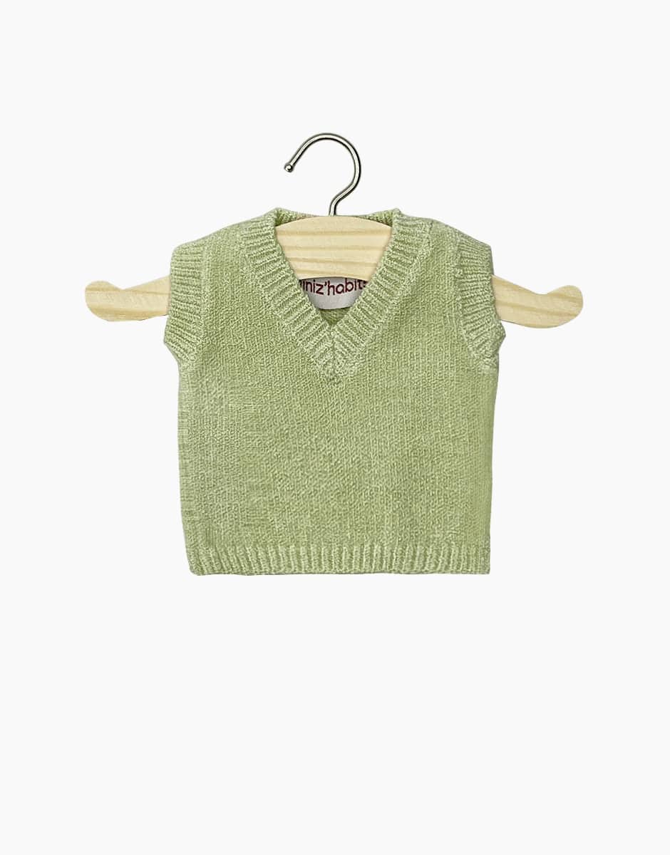 Doll Tank Top ''Vert Sauge'' (34 & 37cm dolls)