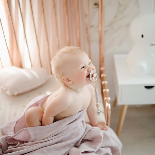 Swaddle Organic Muslin Cloth ''Soft Mauve''