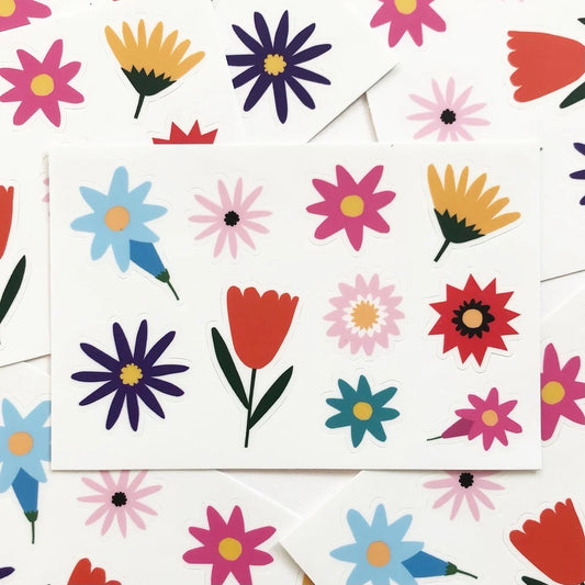 ''Blumen'' Aufkleber-Set