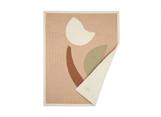 Steppdecke / Wandbehang „Tulpe“