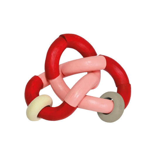 Biegsame Rassel, Rot / Pink