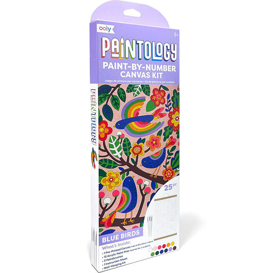 Paintology Paint by Number Canvas Kit ''Blue Birds''