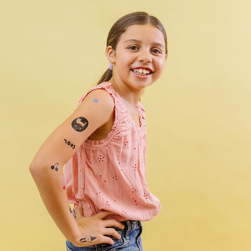 Mini Temporäre Tattoos ''Pawsitive Cats''