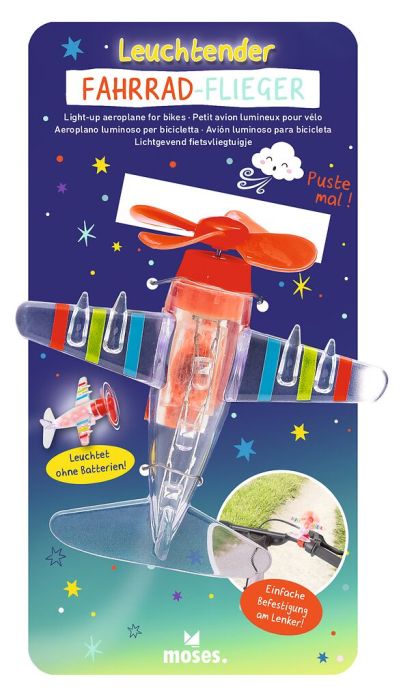 Luminous bicycle flyer light, Various Colours