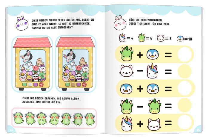 Kawaii Neidlicher Zahlen und Rechenspass