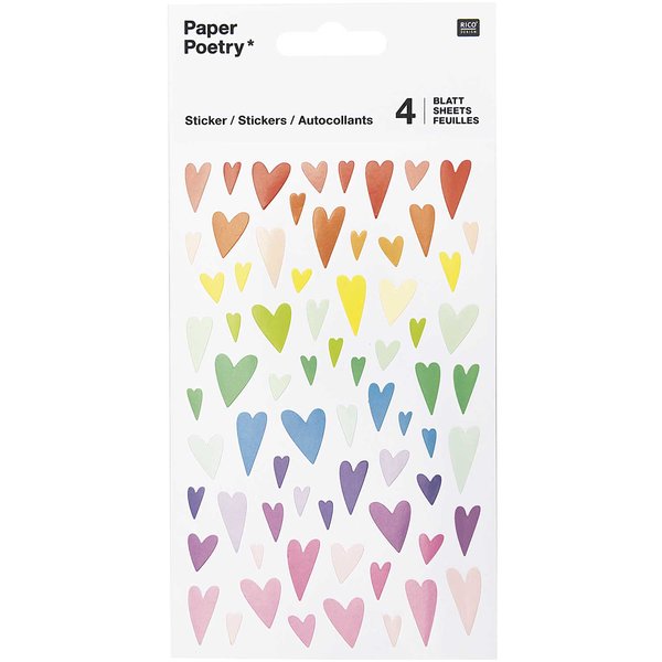 Gel Stickers Hearts ''Mixed Shapes''